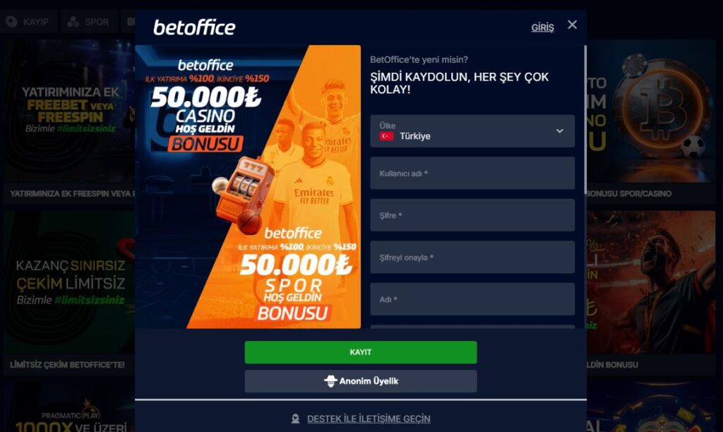 Betoffice’e Kayıt Olurken Kişisel Bilgileri Yanlış Girmek Sorun Yaratıyor Mu?